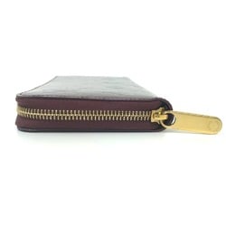 Louis Vuitton M90416 MonogramVernis Zip Around Long Wallet Amarante purple