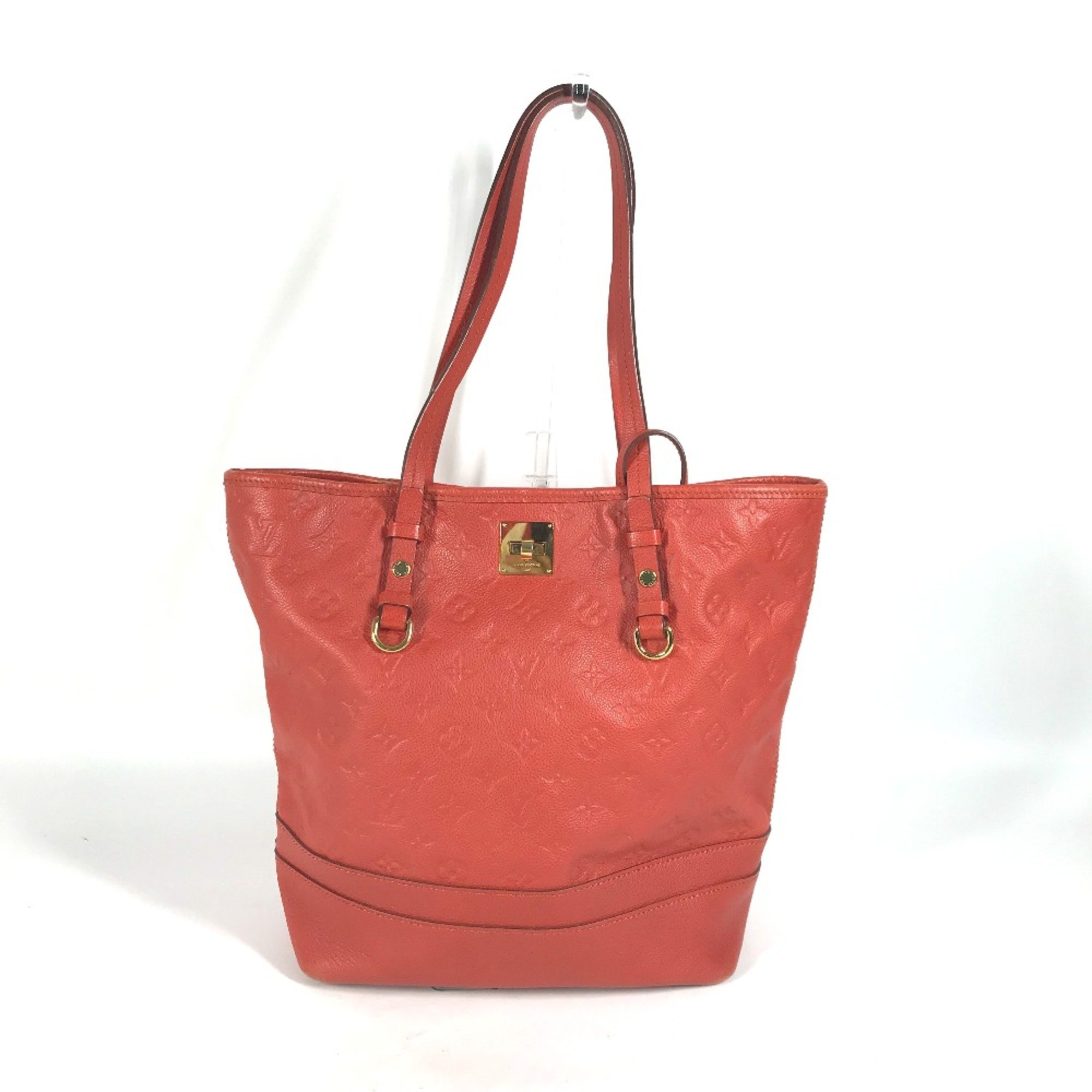 Louis Vuitton M40556 MonogramEmpreinte Shoulder Bucket with Pouch Shoulder Bag Red