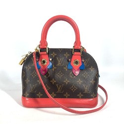 Louis Vuitton M41659 Monogram totem 2WAY Bag Shoulder Bag Bag Crossbody Hand Bag Flamingo Brown pink