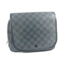 Louis Vuitton N41419 Damier Graphite Flap multi-purpose pouch Pouch Black