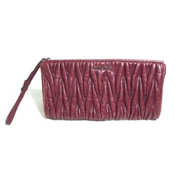 Miu Miu Materasse Bag Pouch Purple Red Based