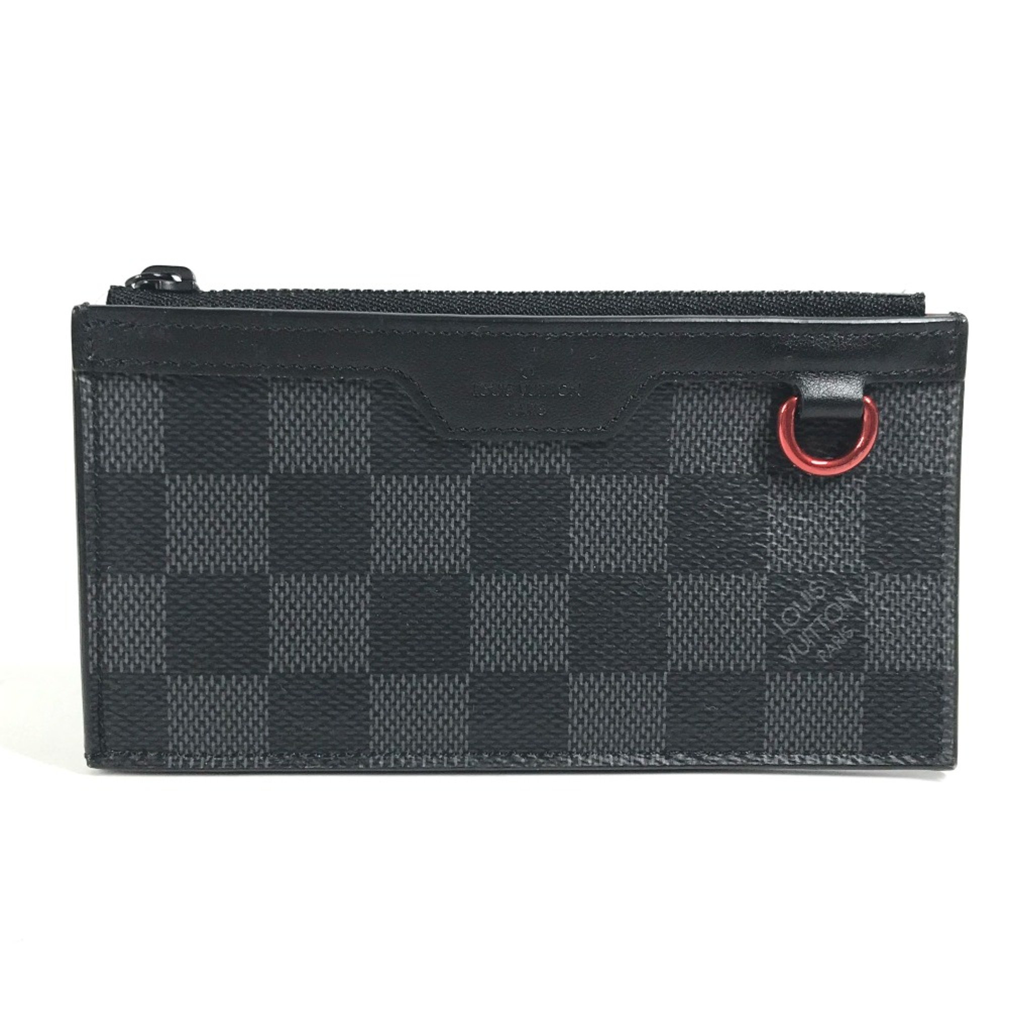 Louis Vuitton N60354 Damier Graphite Coin Compartment Wallet coin purse Black