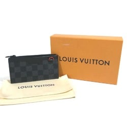 Louis Vuitton N60354 Damier Graphite Coin Compartment Wallet coin purse Black