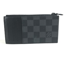 Louis Vuitton N60354 Damier Graphite Coin Compartment Wallet coin purse Black