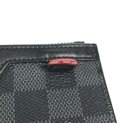 Louis Vuitton N60354 Damier Graphite Coin Compartment Wallet coin purse Black