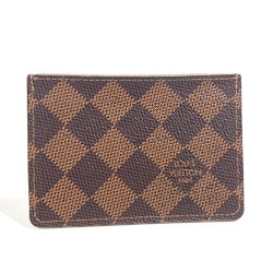 Louis Vuitton N61222 Damier Business Card Holder Pass Case Card Case Rose- Valerie Brown pink