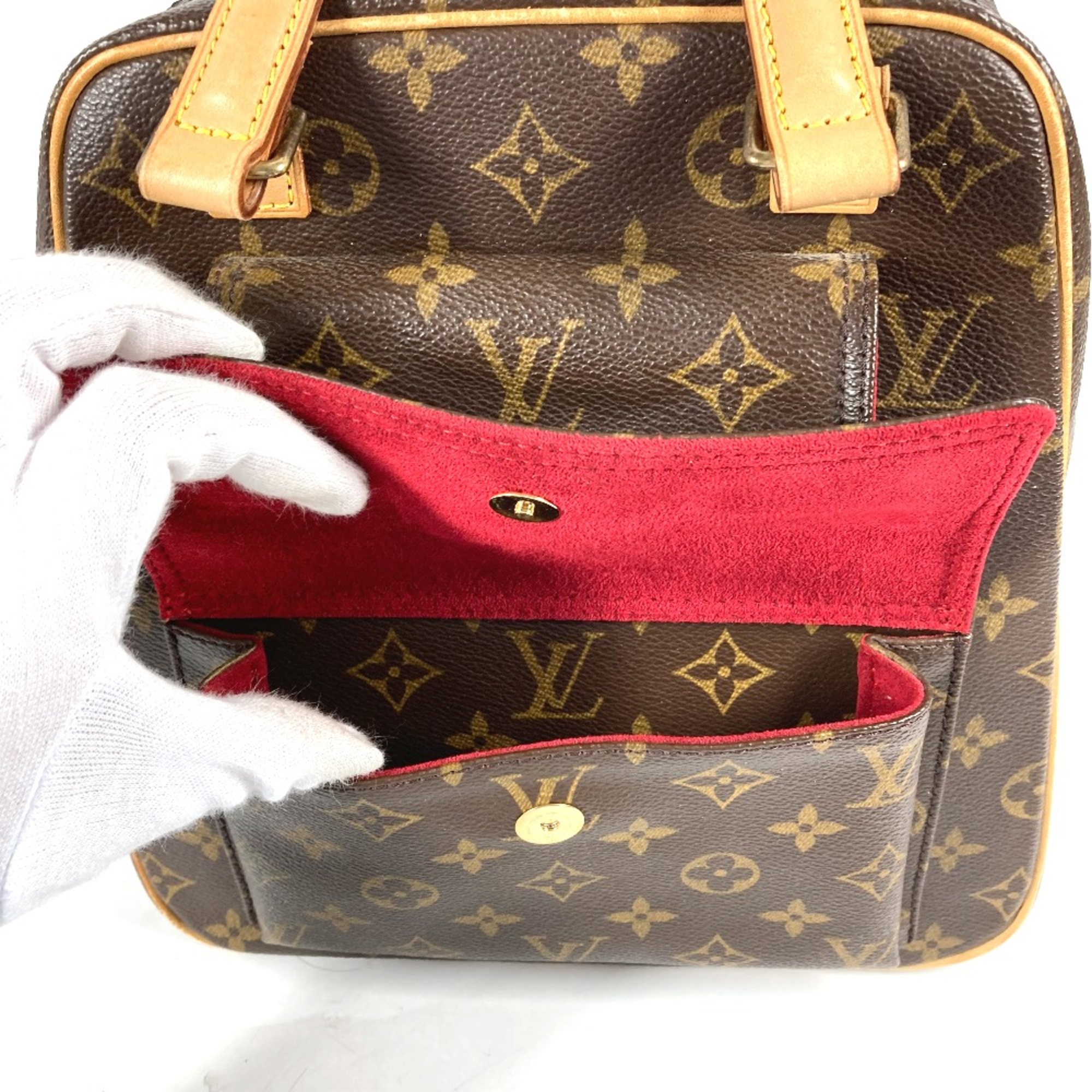 Louis Vuitton M51161 Monogram Hand Bag Brown