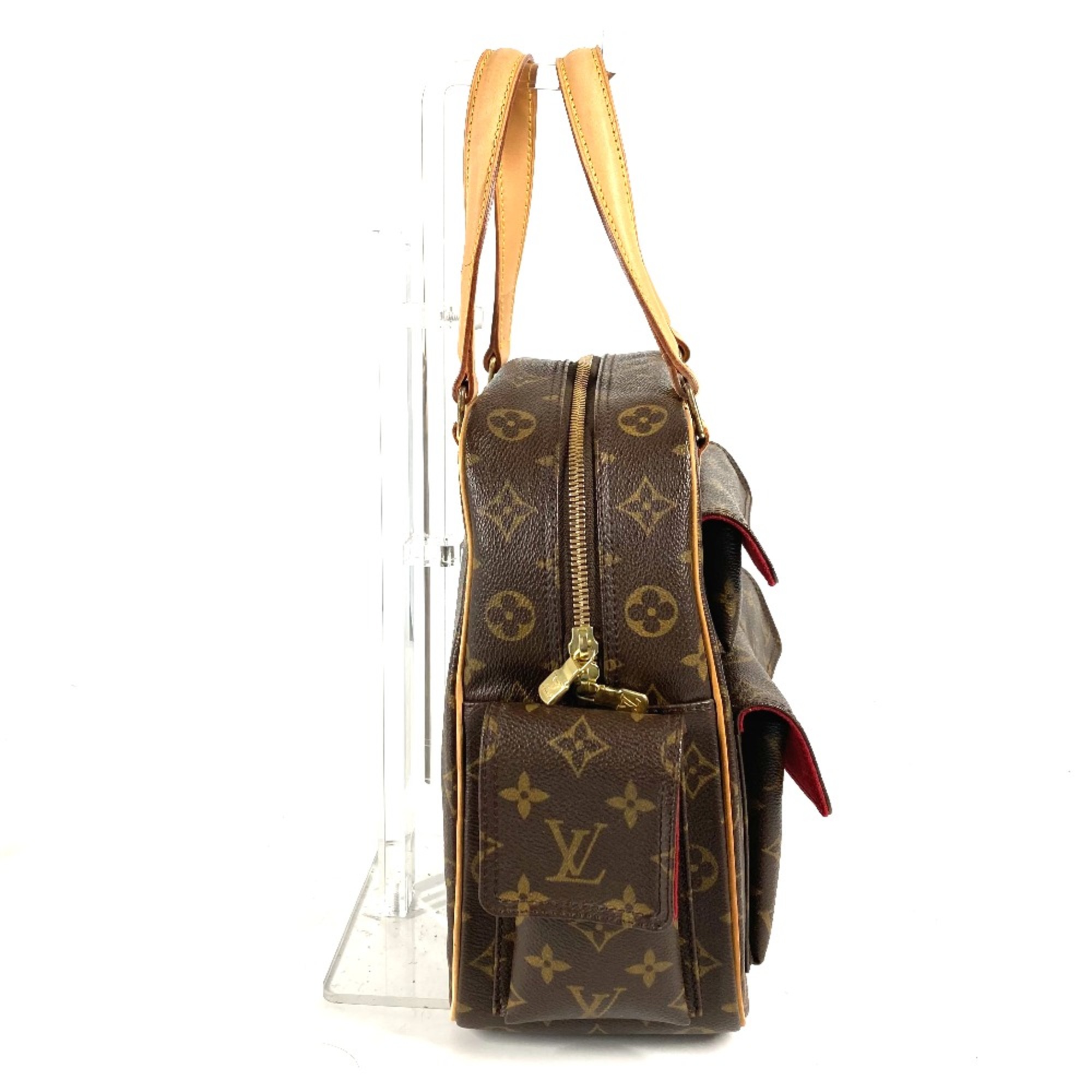 Louis Vuitton M51161 Monogram Hand Bag Brown