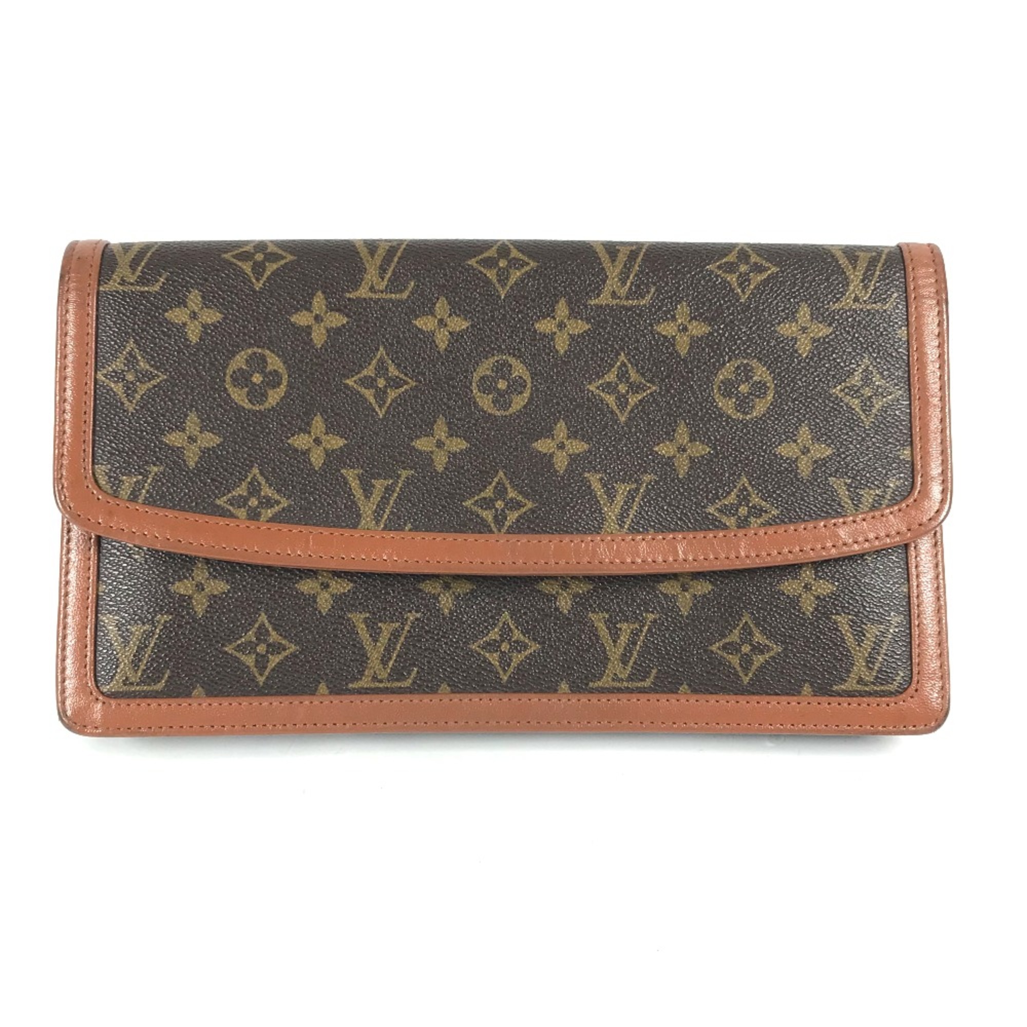 Louis Vuitton M51810 Monogram Pouch Cluch Bag Clutch bag Brown