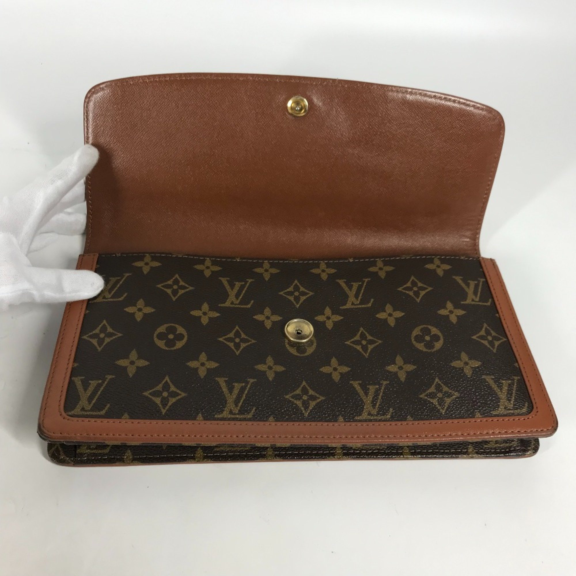 Louis Vuitton M51810 Monogram Pouch Cluch Bag Clutch bag Brown