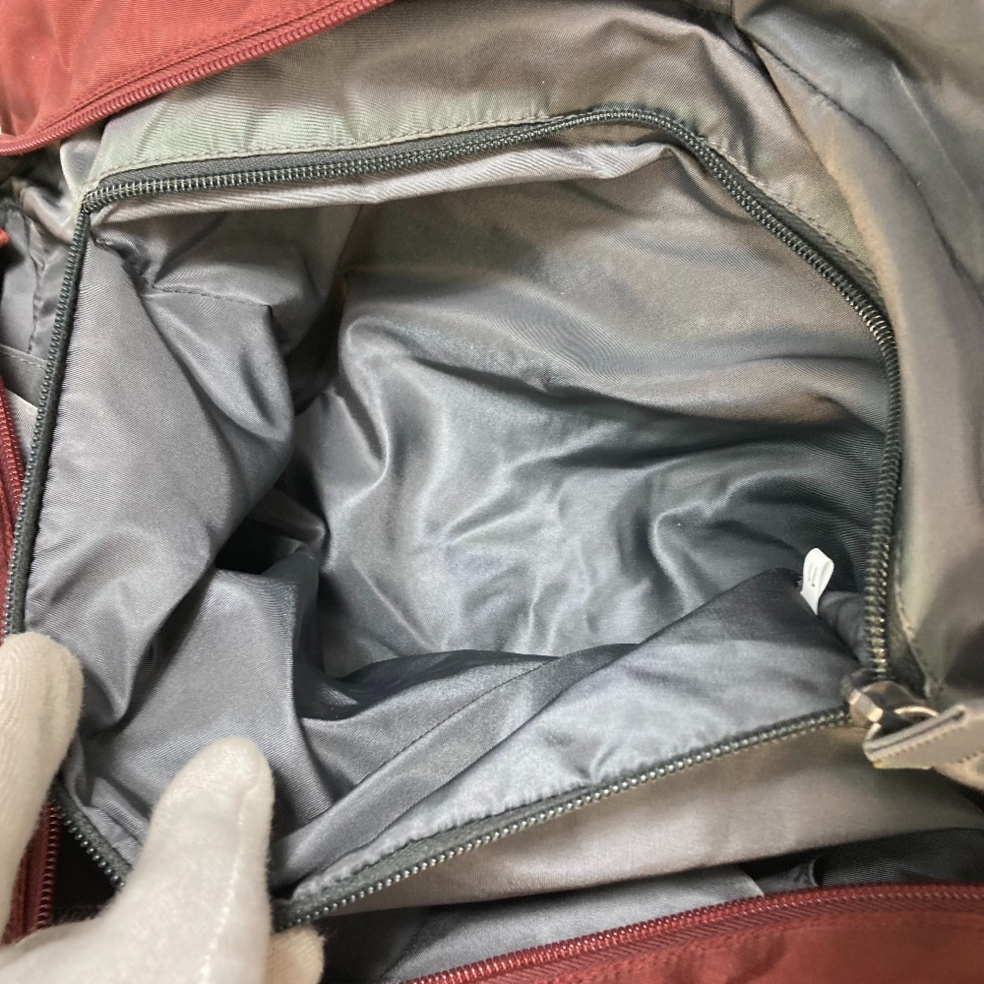 PRADA PRADA Sports Bag 2WAY Duffle Bag RedBrownBased