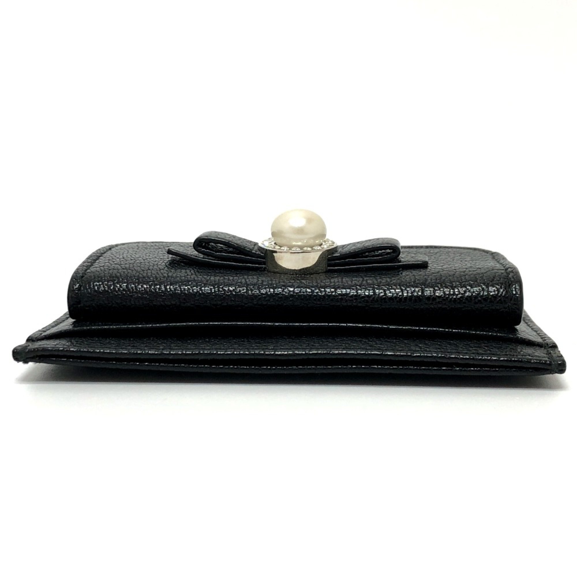 Miu Miu IC case Card Case Black SilverHardware