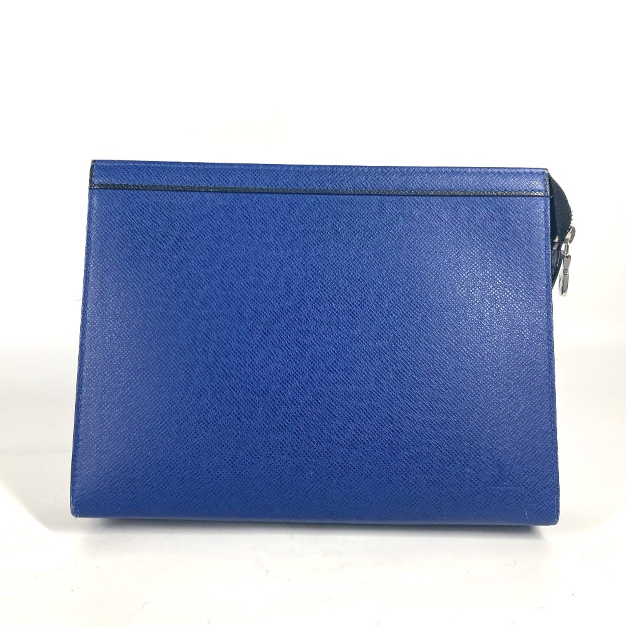 Louis Vuitton M30575 Taiga Bag Cluch Bag Pouch Clutch bag blue Black