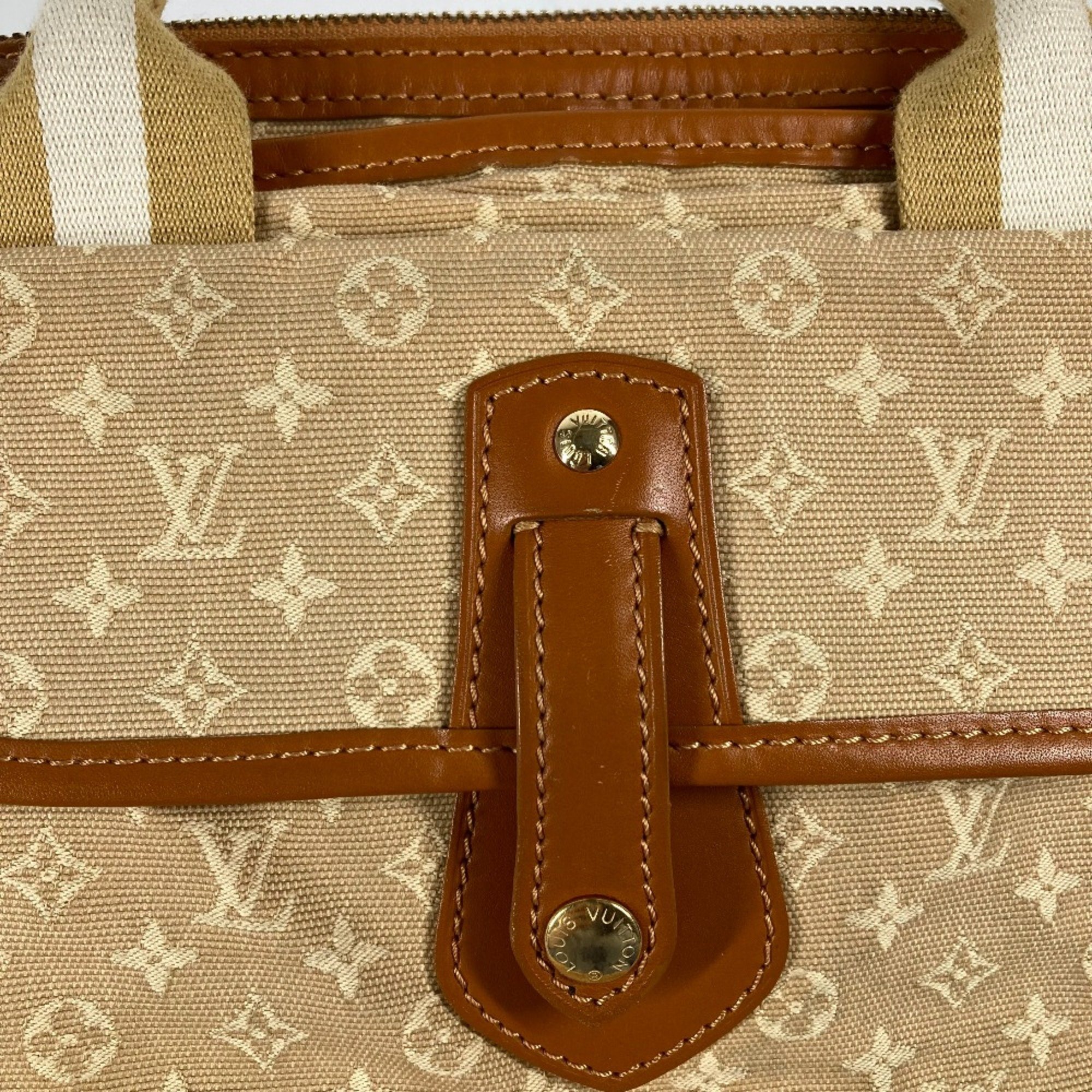 Louis Vuitton M92505 Monogram mini Bag Hand Bag Tote Bag Beige