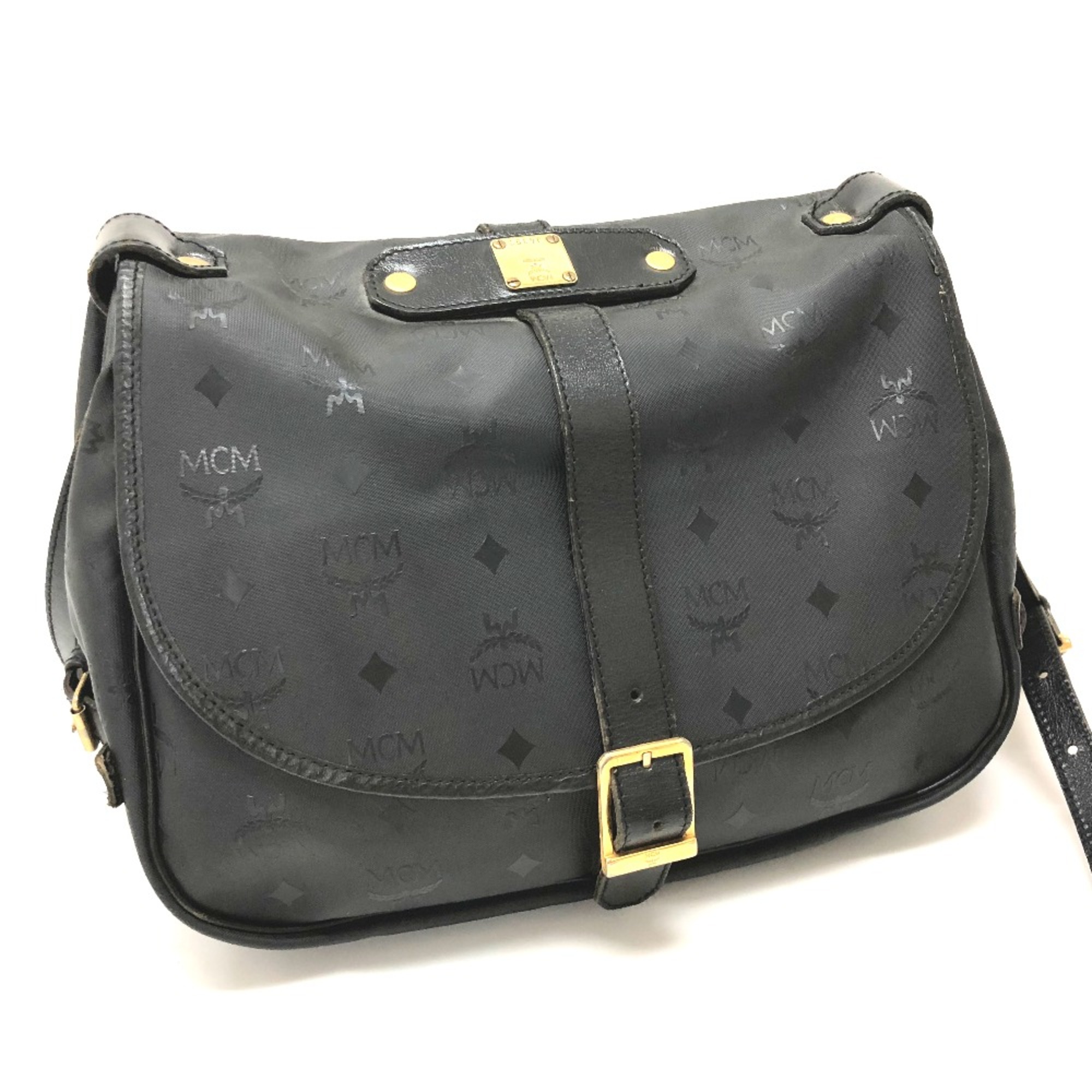 MCM Crossbody bag messenger bag Shoulder Bag Black