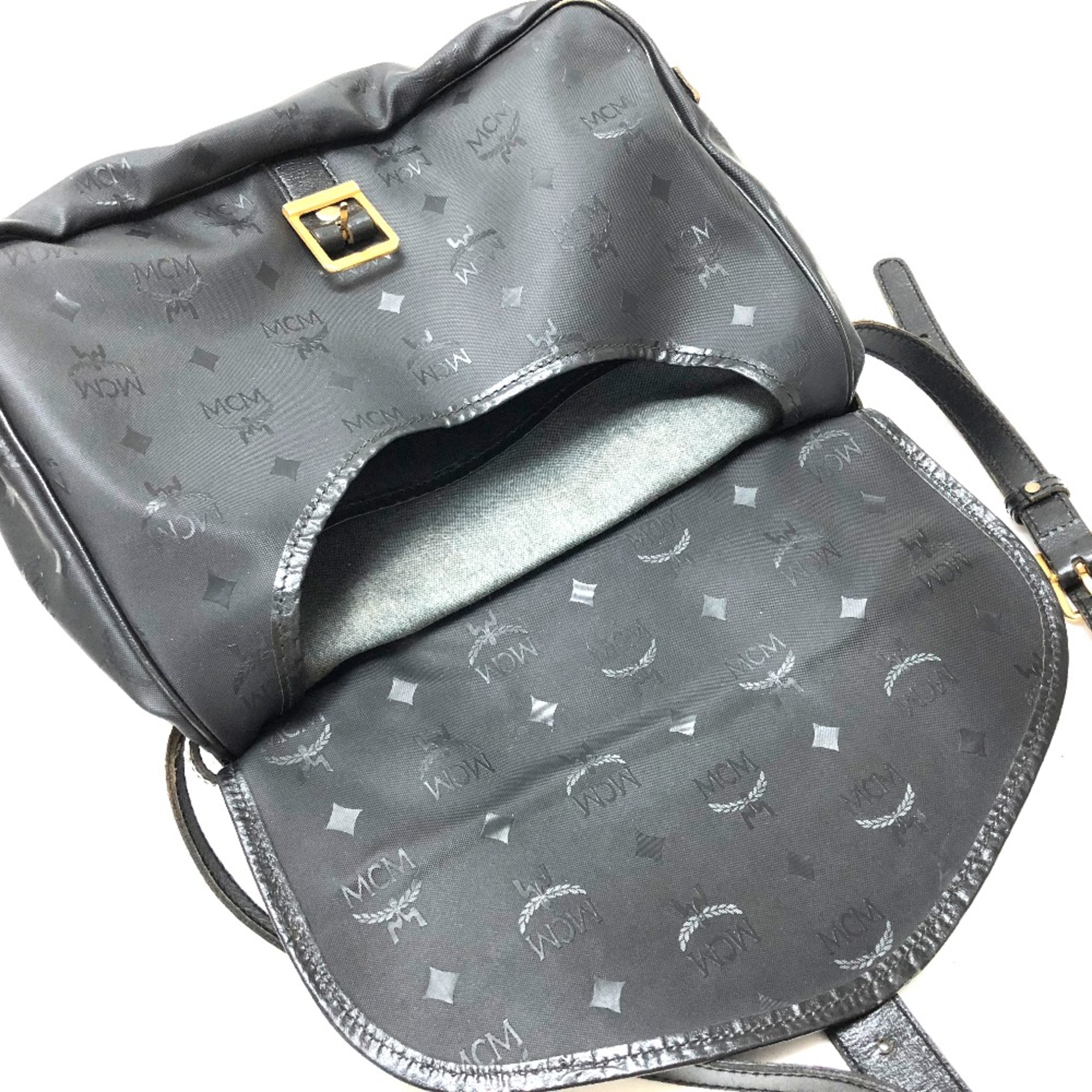 MCM Crossbody bag messenger bag Shoulder Bag Black