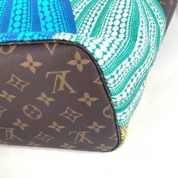 Louis Vuitton M46468 Monogram Pumpkin LV YK Yayoi Kusama collaboration Tote bag with shoulder pouch Shoulder Bag Brown