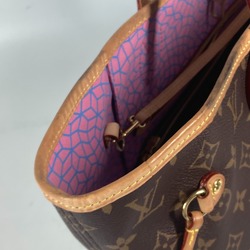 Louis Vuitton M46468 Monogram Pumpkin LV YK Yayoi Kusama collaboration Tote bag with shoulder pouch Shoulder Bag Brown