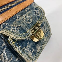 Louis Vuitton M95049 MonogramDenim Crossbody 2WAY Bag Hand Bag with replacement strap Shoulder Bag blue