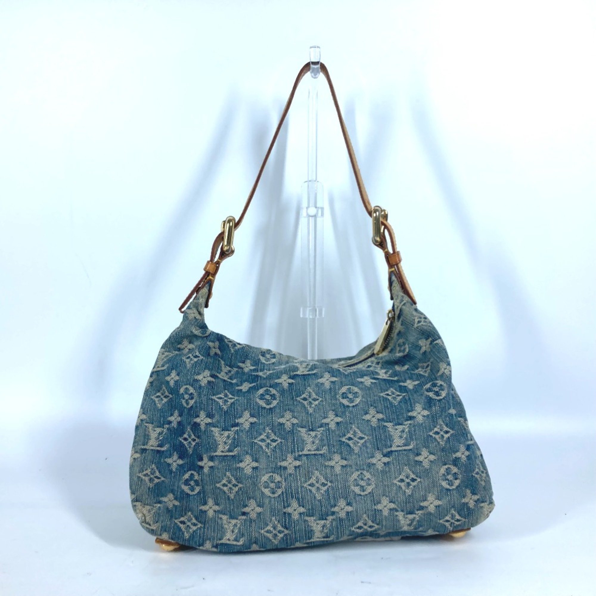 Louis Vuitton M95049 MonogramDenim Crossbody 2WAY Bag Hand Bag with replacement strap Shoulder Bag blue