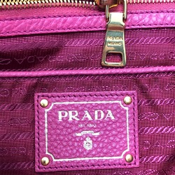 PRADA BN1713 logo Bag 2WAY Hand Bag pink GoldHardware