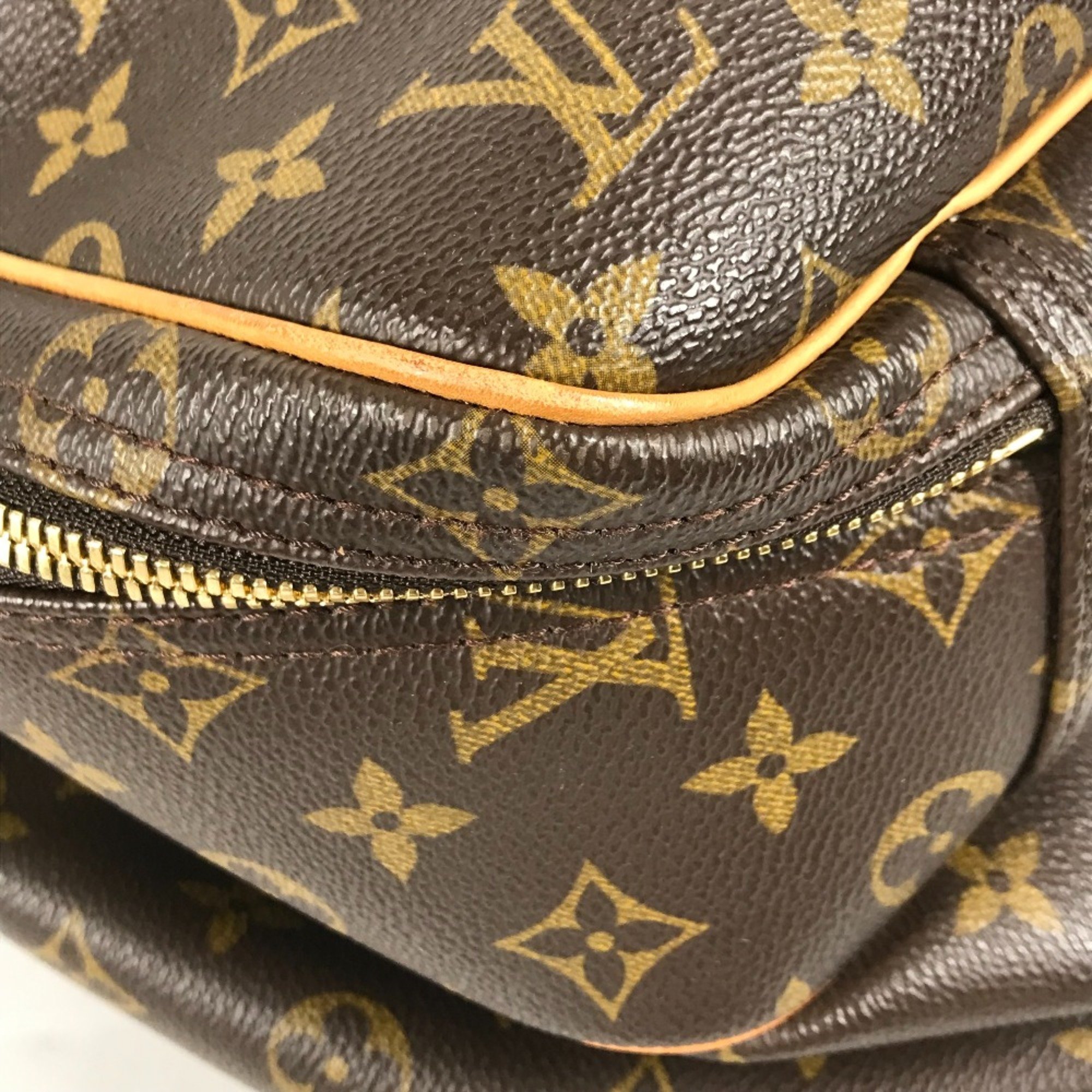 Louis Vuitton M41399 Monogram 2WAY bag Shoulder Bag Duffle Bag Brown