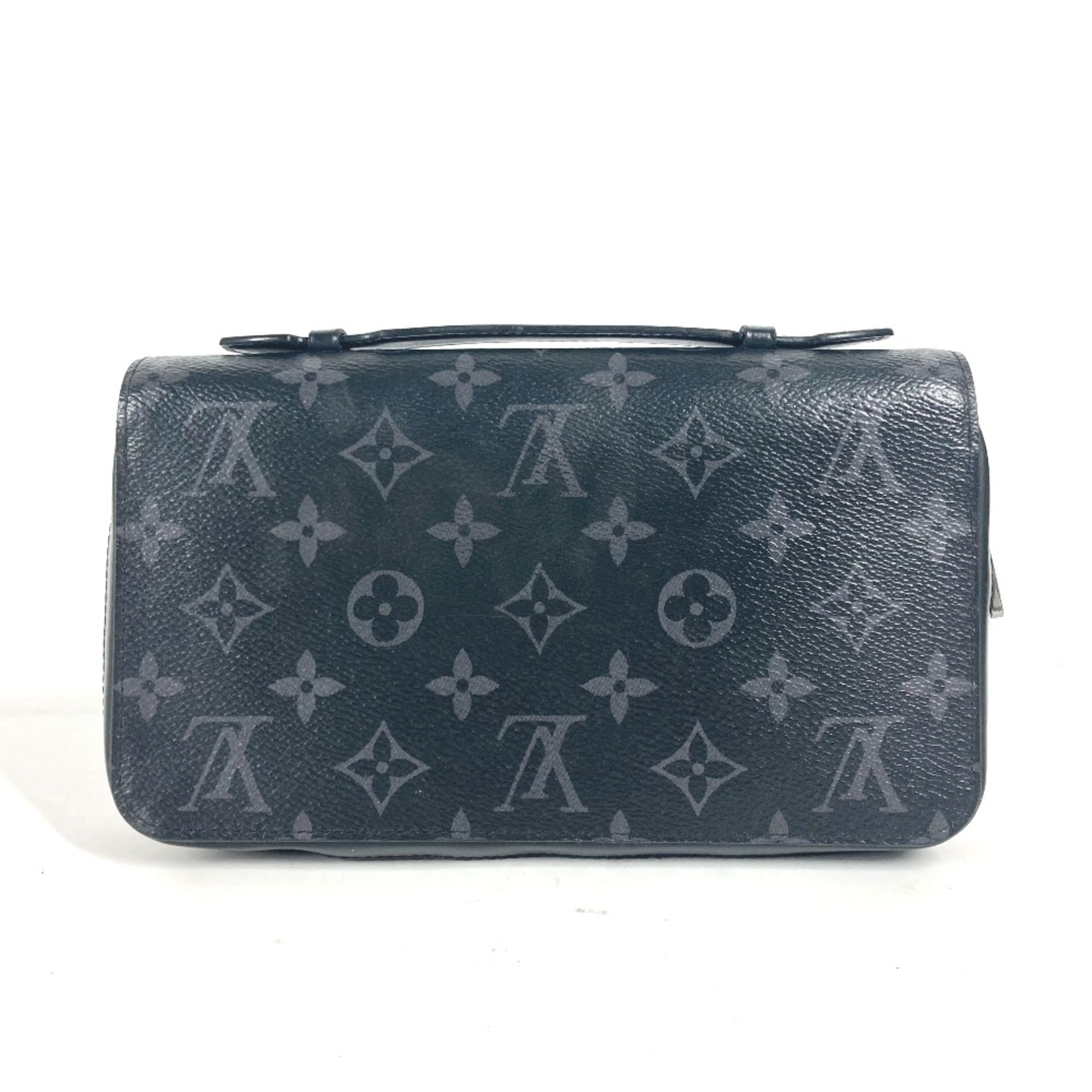 Louis Vuitton M61698 MonogramEclipse Bags Hand Bag Travel Cases Long Wallet Black