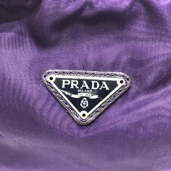 PRADA Triangle logo Cosmetics Pouch Pouch purple