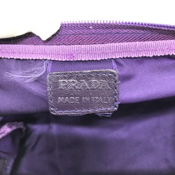 PRADA Triangle logo Cosmetics Pouch Pouch purple