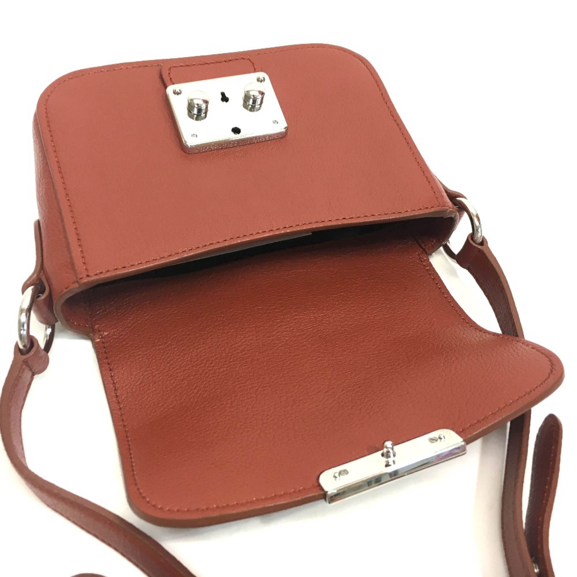 Miu Miu 5BH644 Bag Lock Hardware Shoulder Bag BACCA Brown