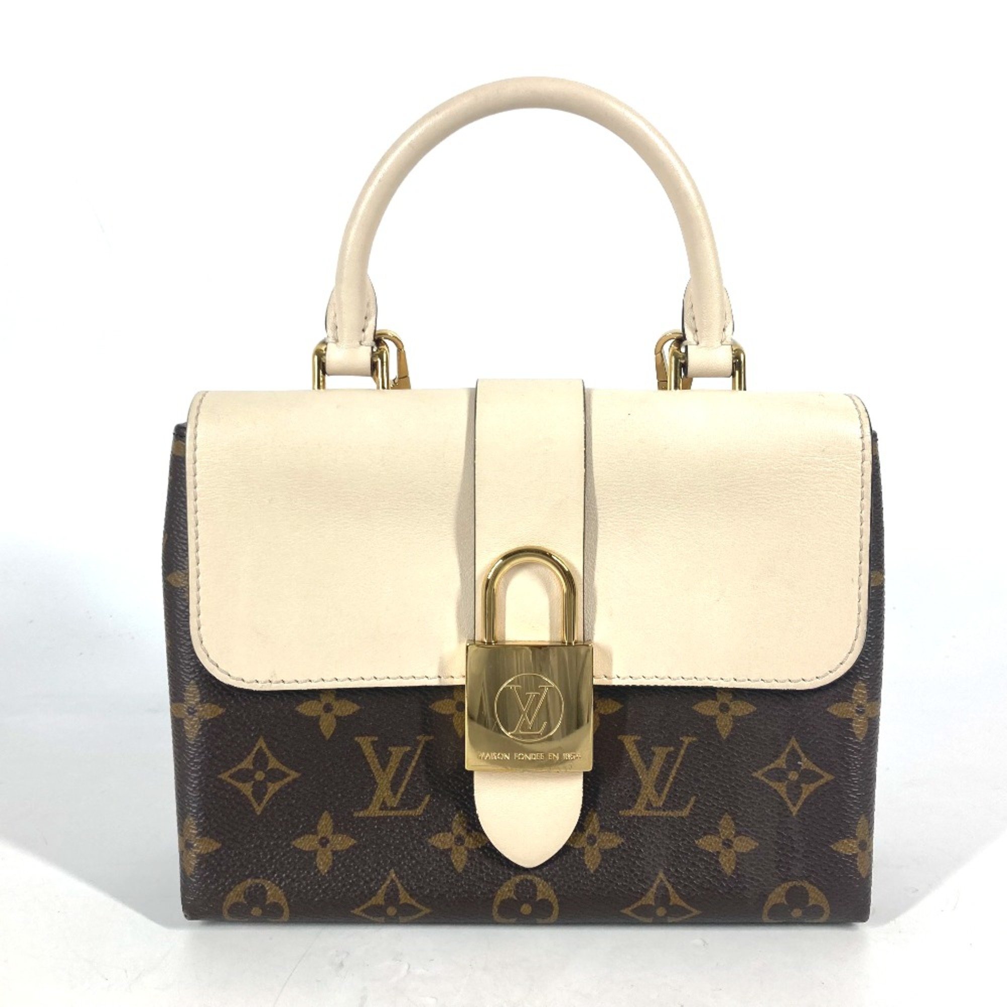 Louis Vuitton M44653 Monogram 2WAY Bag Shoulder Bag Hand Bag claim White Brown