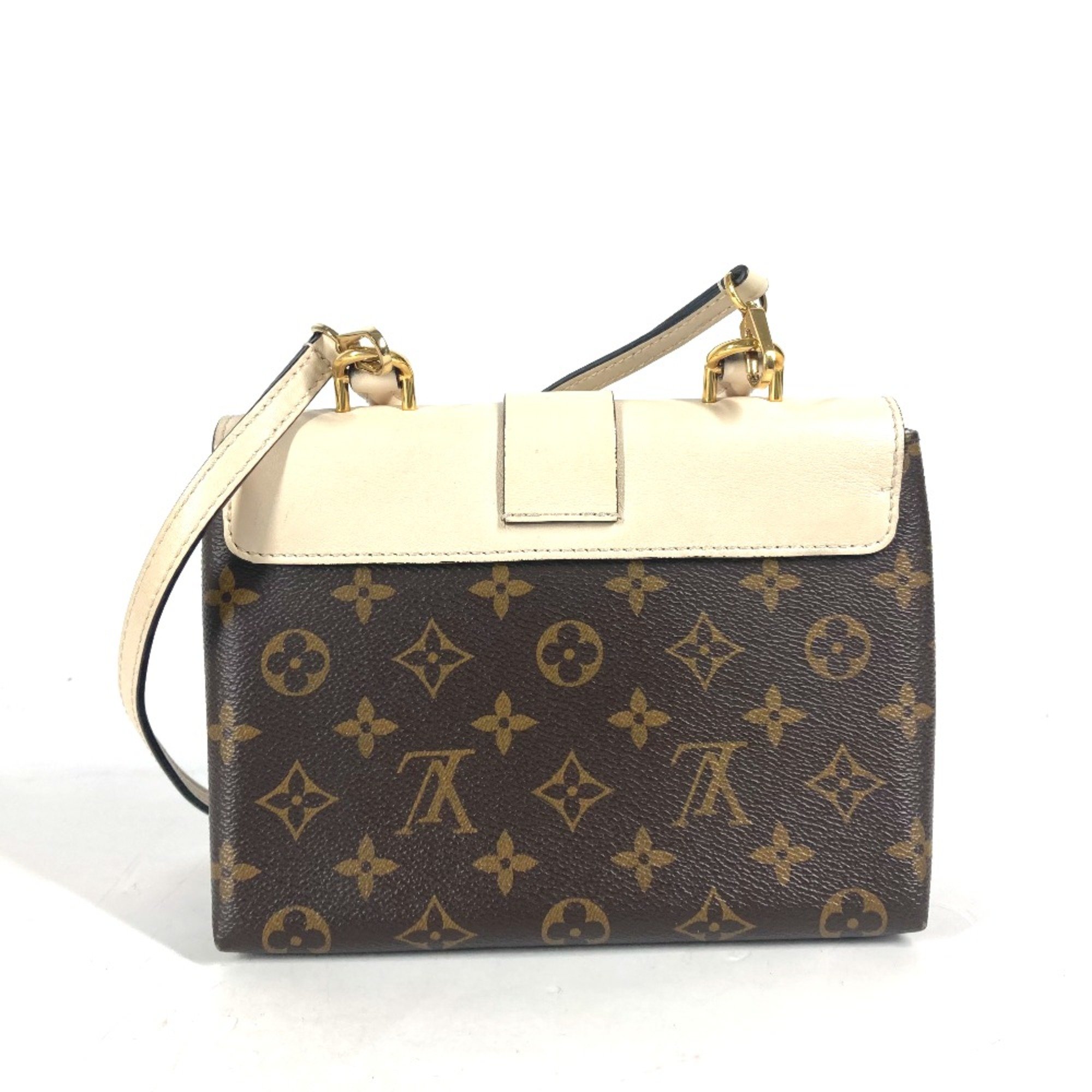 Louis Vuitton M44653 Monogram 2WAY Bag Shoulder Bag Hand Bag claim White Brown