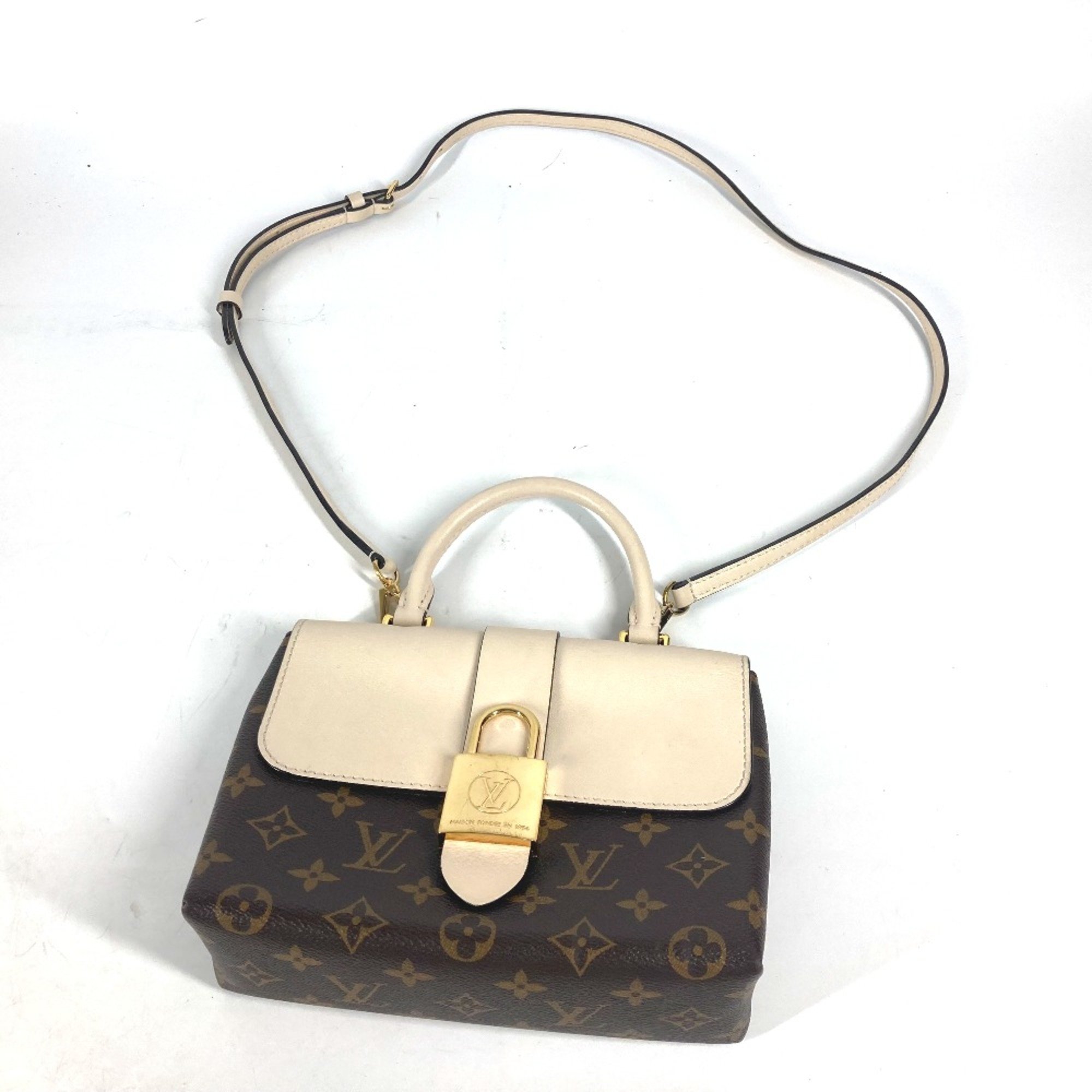 Louis Vuitton M44653 Monogram 2WAY Bag Shoulder Bag Hand Bag claim White Brown