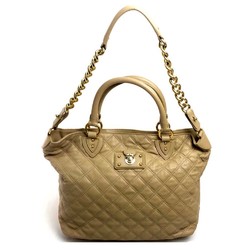 Marc jacobs Quilted Bag 2WAY Shoulder Bag Hand Bag Brown (Camel) GoldHardware