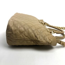 Marc jacobs Quilted Bag 2WAY Shoulder Bag Hand Bag Brown (Camel) GoldHardware