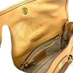 PRADA logo 2WAY Shoulder Bag Hand Bag Beige