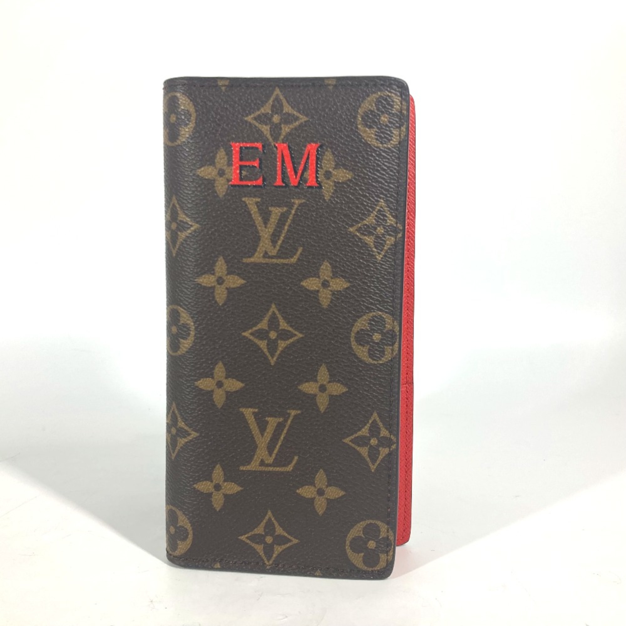 Louis Vuitton Monogram Two fold Long Wallet Coklico Red