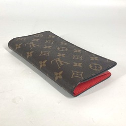 Louis Vuitton Monogram Two fold Long Wallet Coklico Red