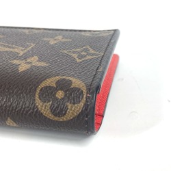 Louis Vuitton Monogram Two fold Long Wallet Coklico Red