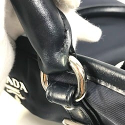 PRADA BN1841 logo Bag Tote Bag Hand Bag Navy