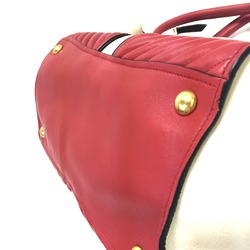 Miu Miu RN1032 2WAY Shoulder Bag Hand Bag White Red