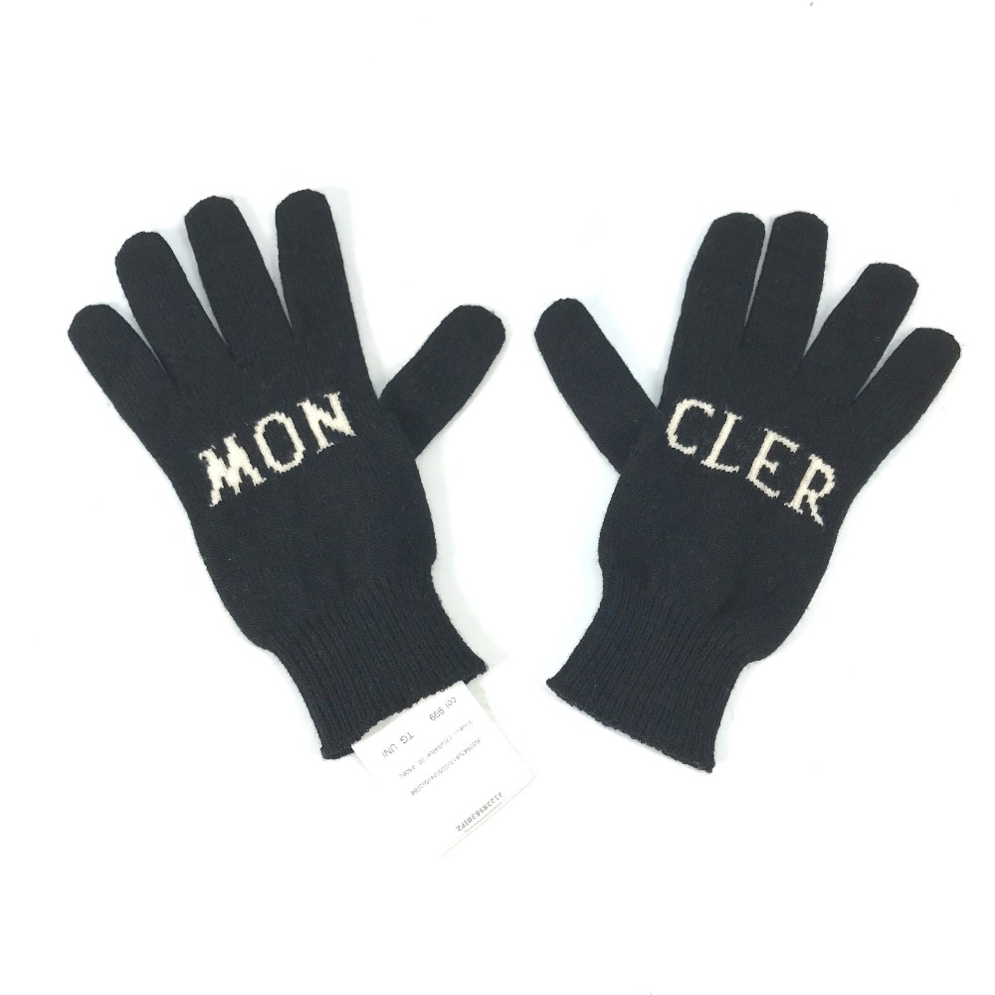 Moncler gloves Glove Black White