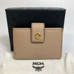 MCM Card Slot Card Case Beige