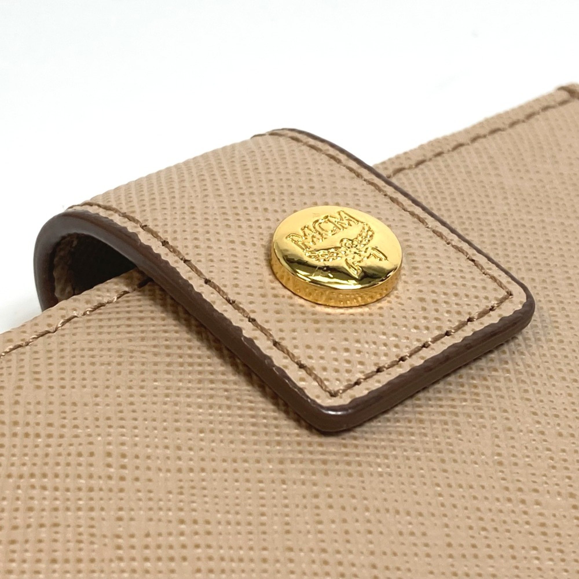 MCM Card Slot Card Case Beige