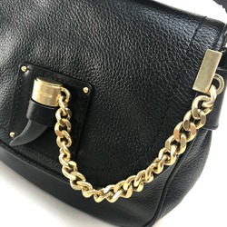 Michael course 30F6AJYM7L With claw charm Bag Shoulder Bag Black x GoldHardware