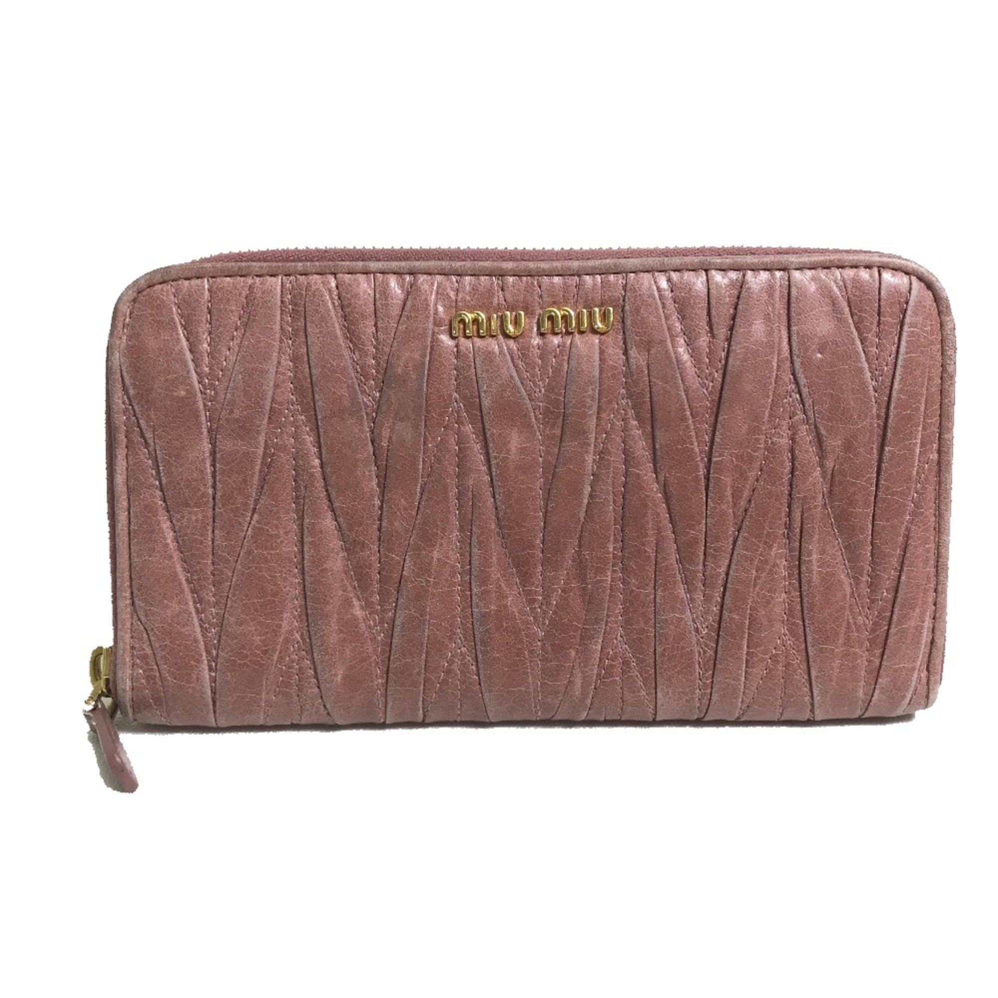 Miu Miu 5M0506 Long Wallet Pink Based