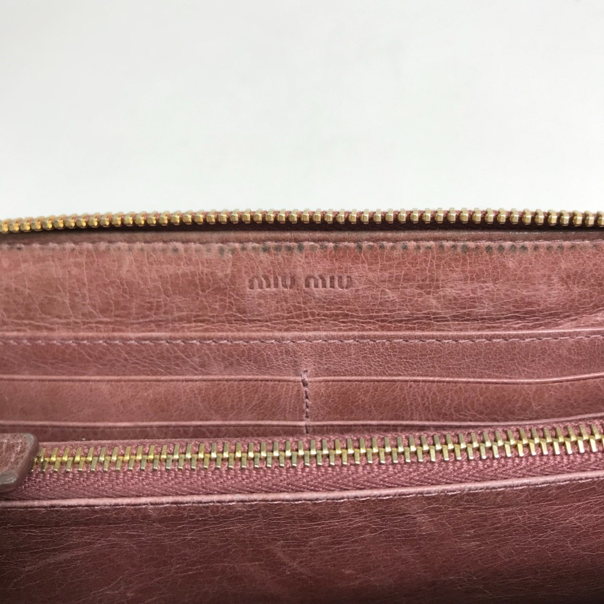 Miu Miu 5M0506 Long Wallet Pink Based