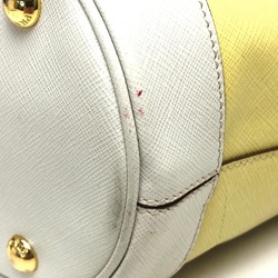 PRADA B2442B Bag 2WAY Shoulder Bag yellow Off White