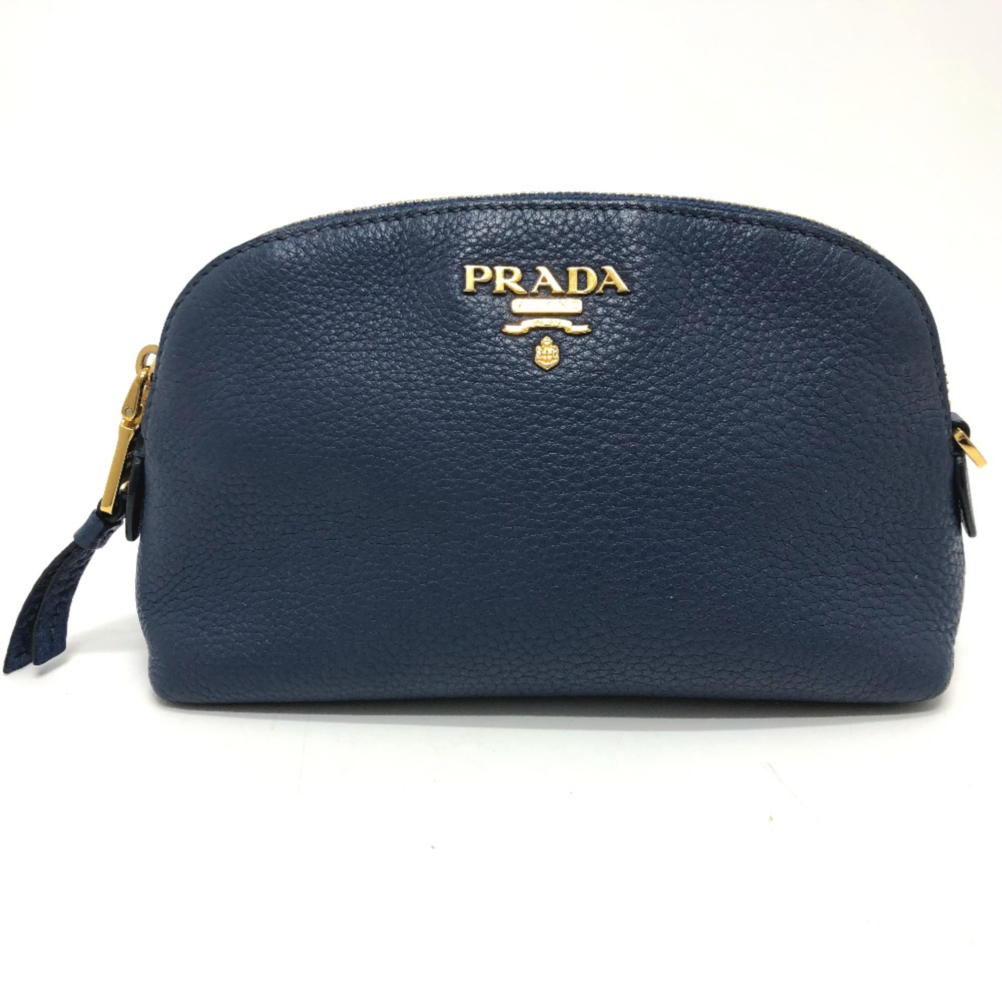 PRADA 1ND005 Cosmetics Pouch Cosmetics Pouch blue GoldHardware