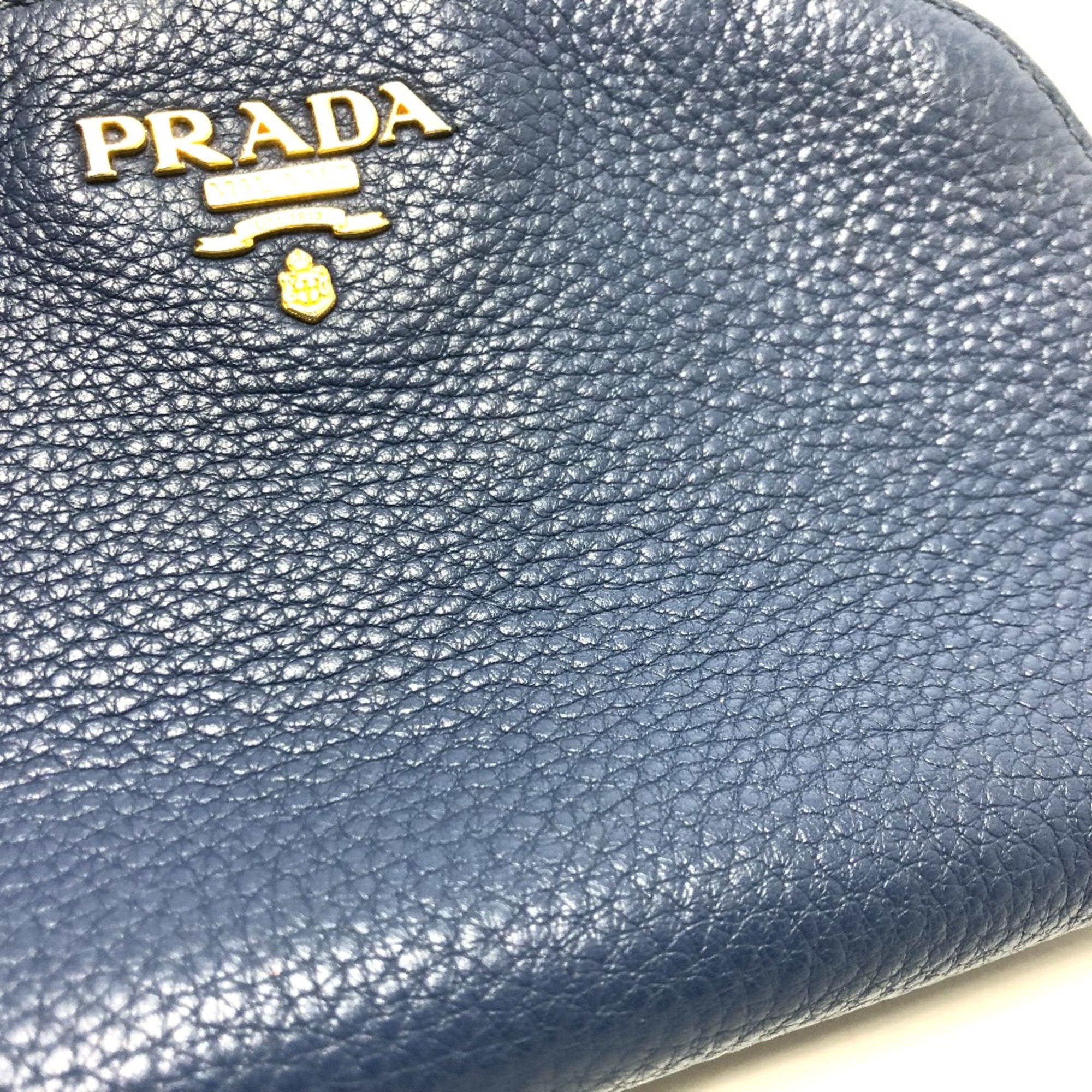 PRADA 1ND005 Cosmetics Pouch Cosmetics Pouch blue GoldHardware